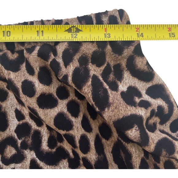 MICHAEL Michael Kors Animal Print Elastic Band Waist Tiered Ruffle Hem Skirt New - Picture 6 of 11